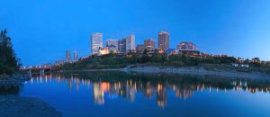 River Valley Blue Hour - Edmonton